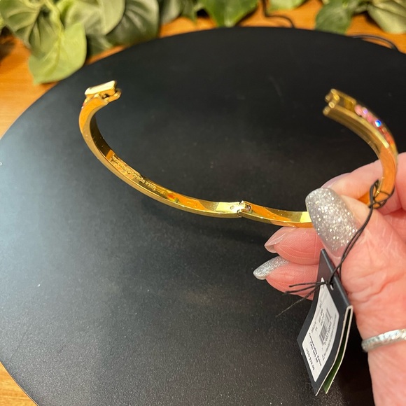 NWT Kate Spade Multi-color Gold-tone Bangle Bracelet - Picture 4 of 6